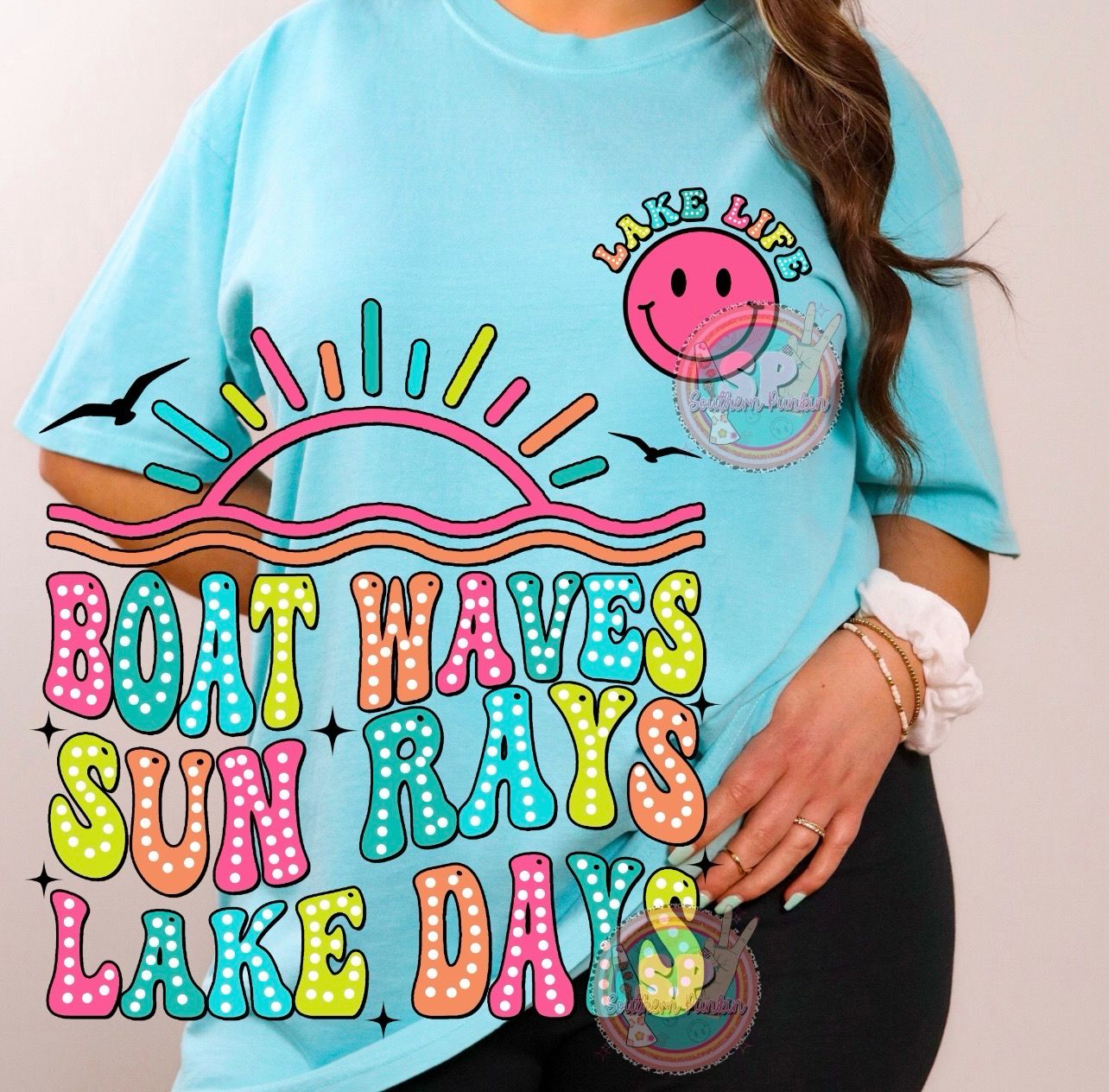 Boat Waves, Sun, Raves Lake Days Shirt