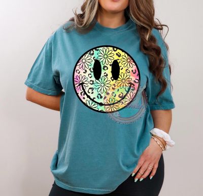 Cheetah Daisy Smiley Shirt