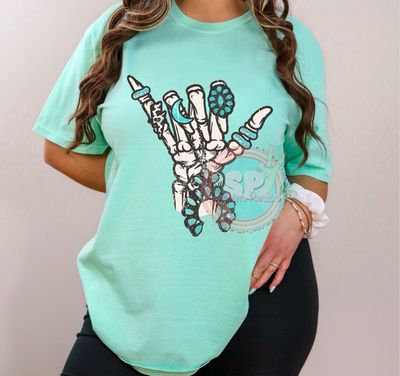 Western Skull Hand Shirt
