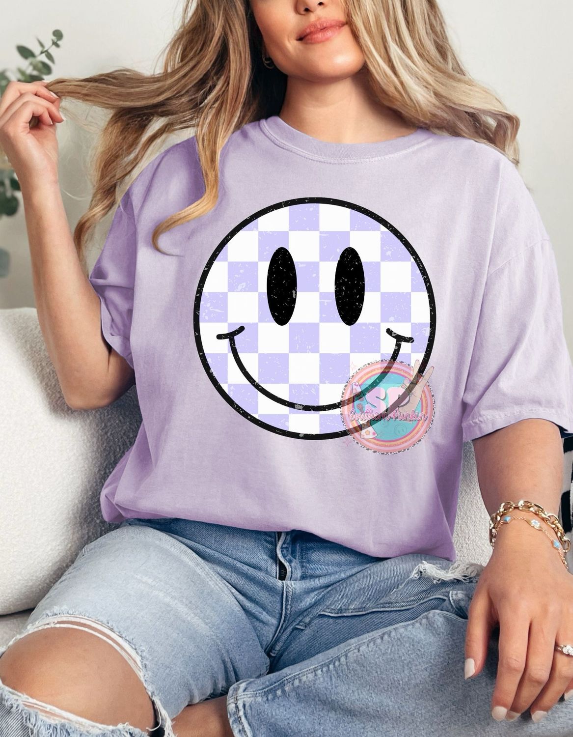 Purple Checkered Shirt