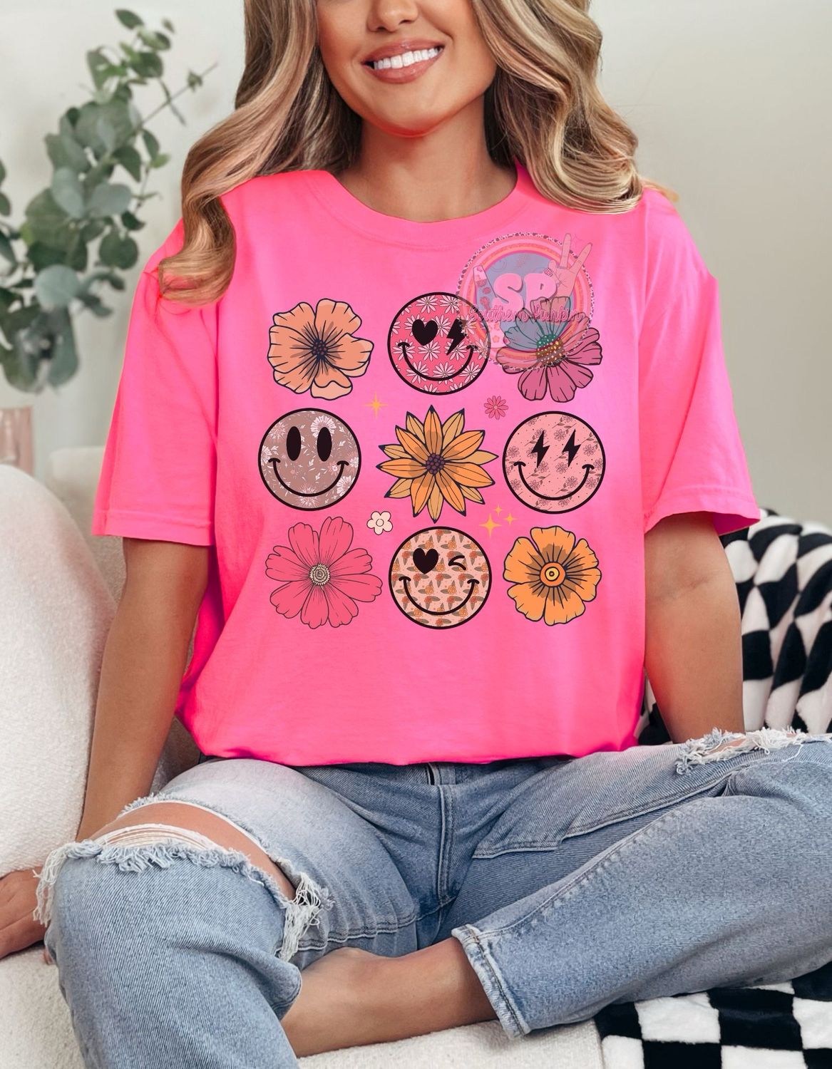 Flower Smileys Shirt