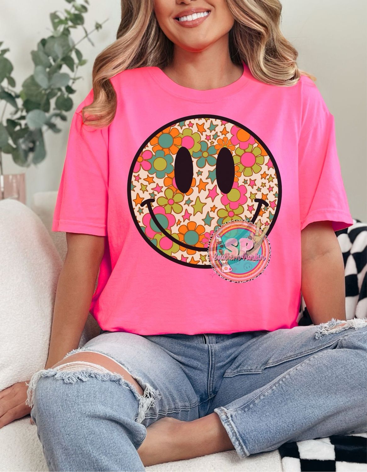 Bold Bright Retro Smiley Shirt