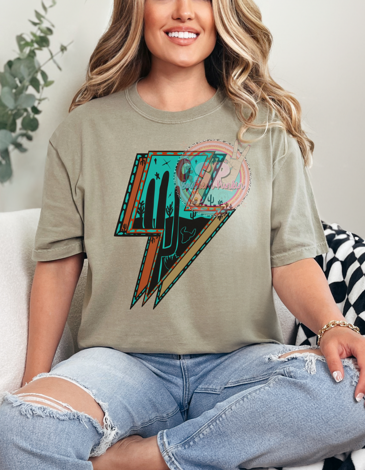 Western Lighting Bolt Shirt