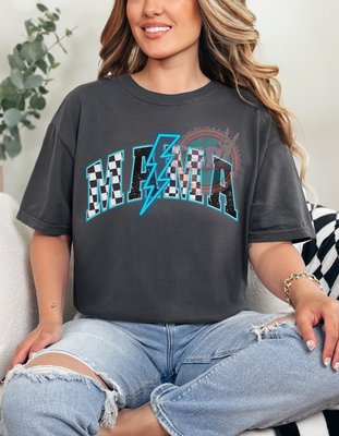 Mama Blue Lighting Bolt Shirt