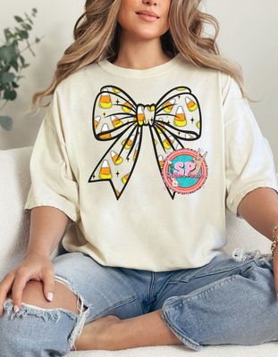 Candy Corn Bow Shirt