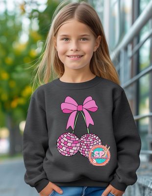 Youth Cherry Disco Crewneck