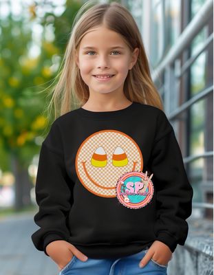 Youth Candy Corn Crewneck