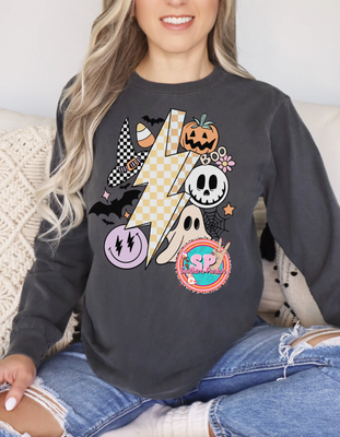 Halloween Lighting Bolt Long Sleeve