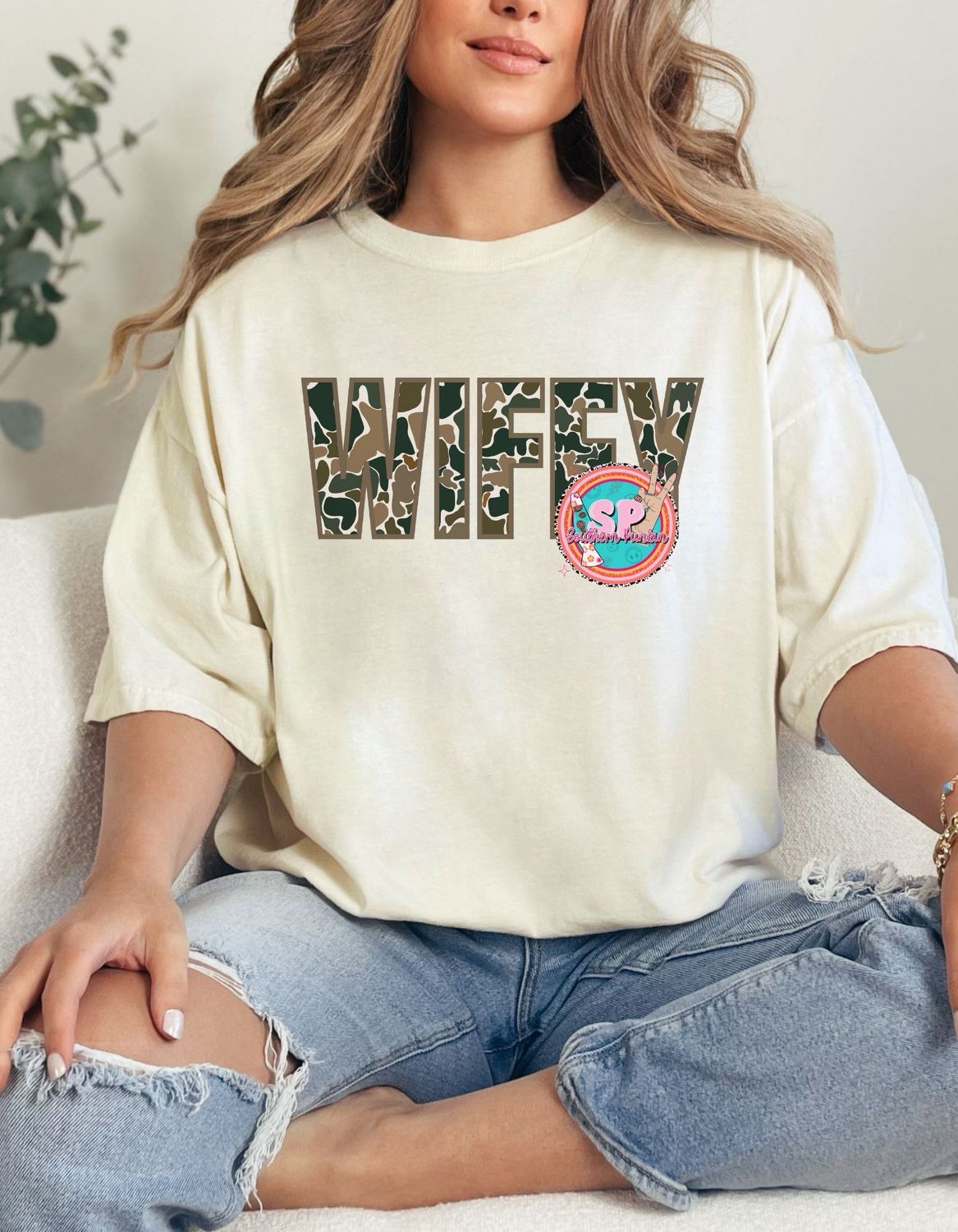 Wifey Camo Shirt