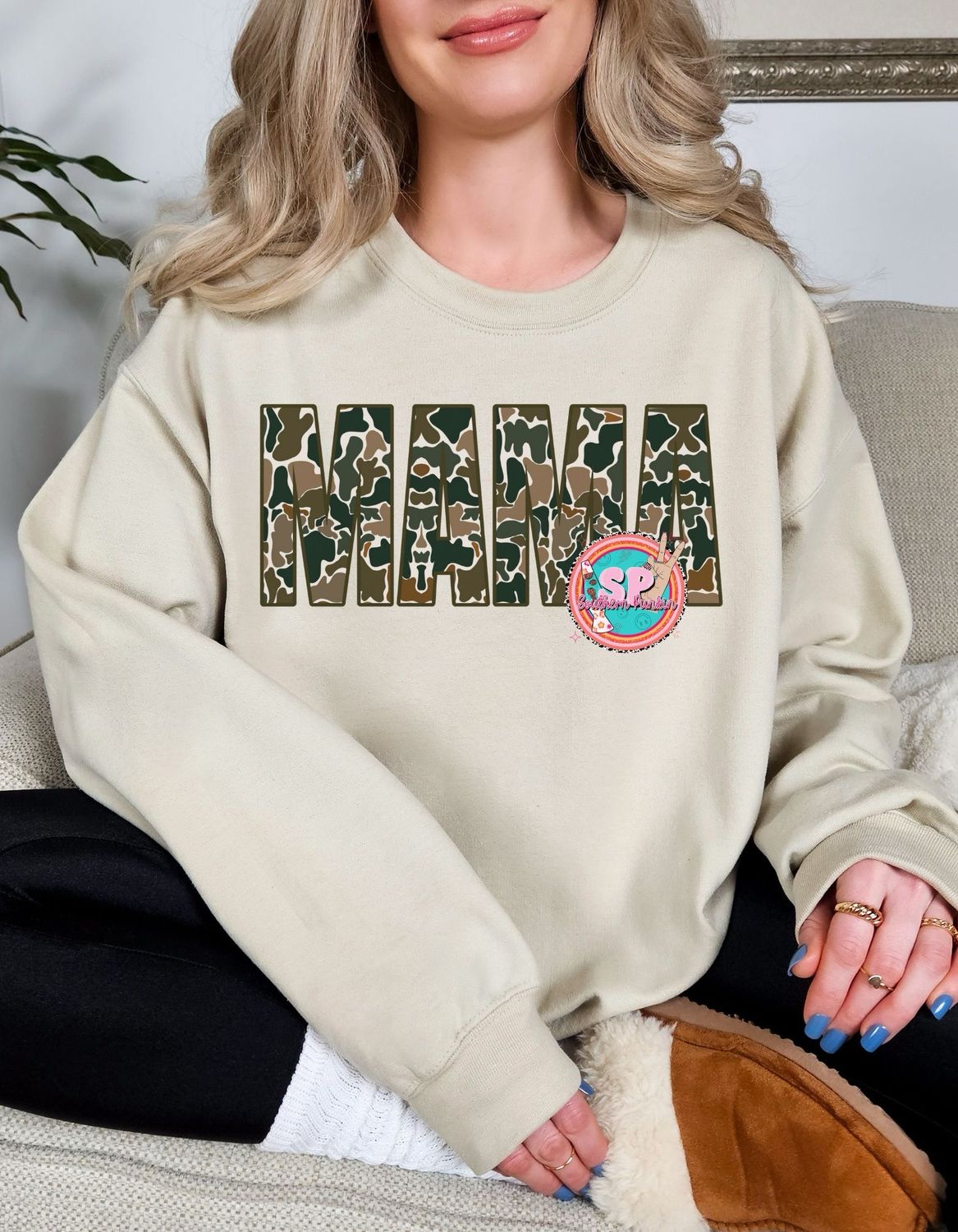 Mama Camo Crewneck