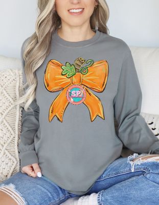 Pumpkin Bow Long Sleeve
