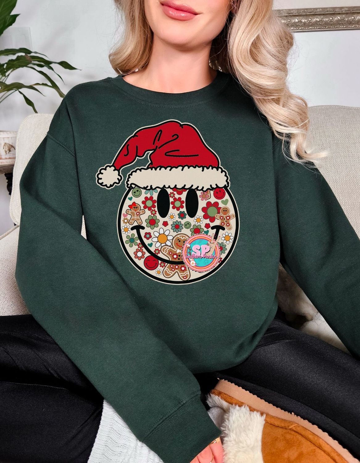 Christmas Smiley Crewneck