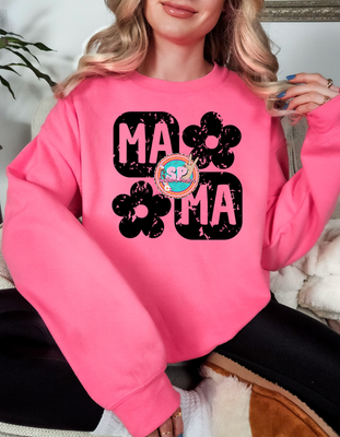 mama flower retro crewneck