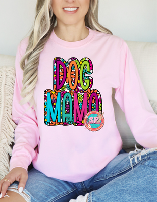 flower dog mama long sleeve