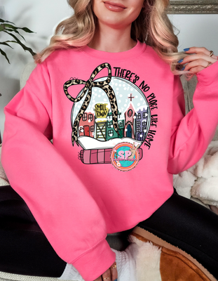 Theres no place like home snow globe crewneck