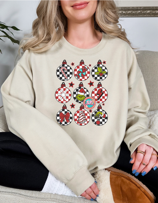 Grinch ornaments crewneck