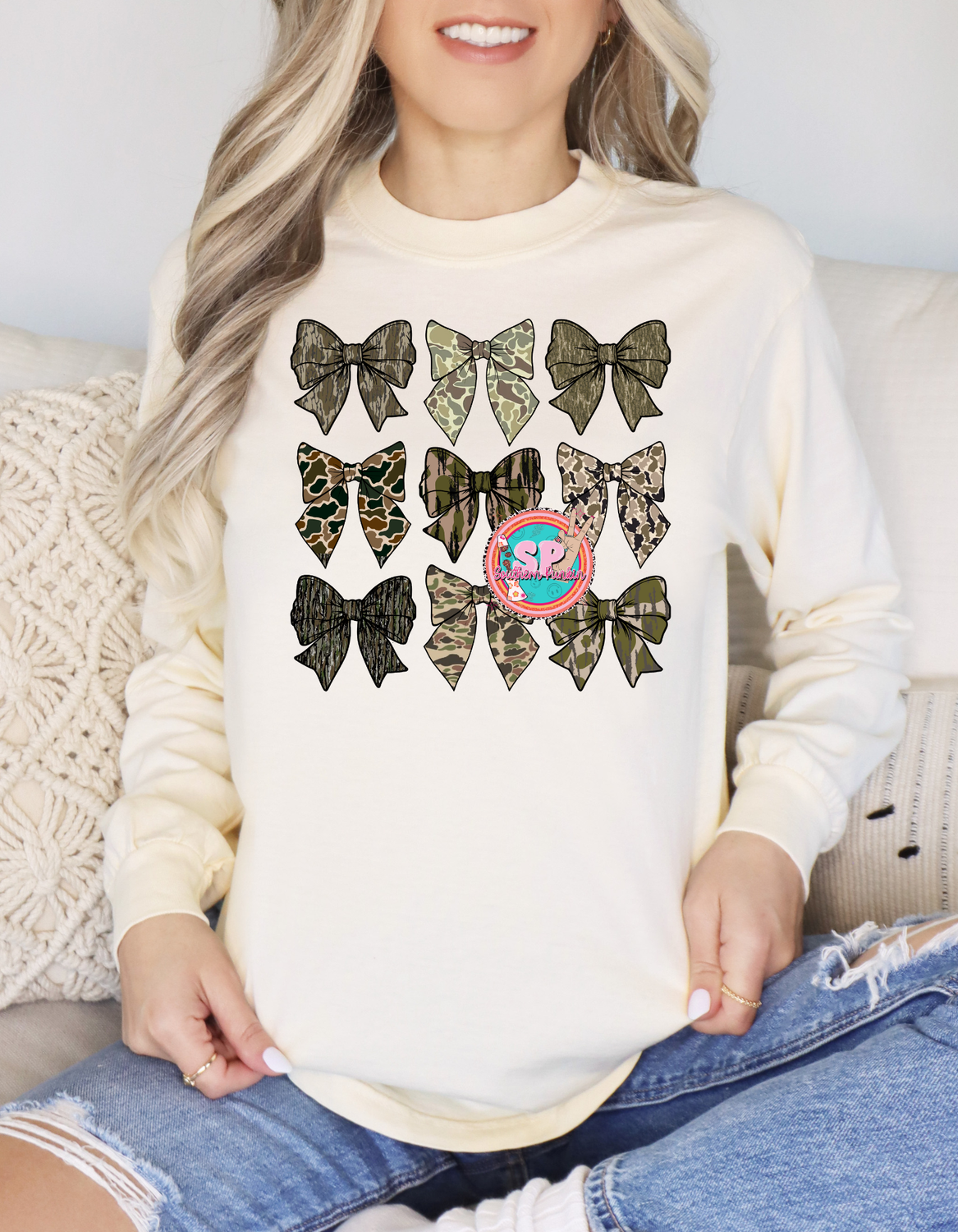 camo bows long sleeve