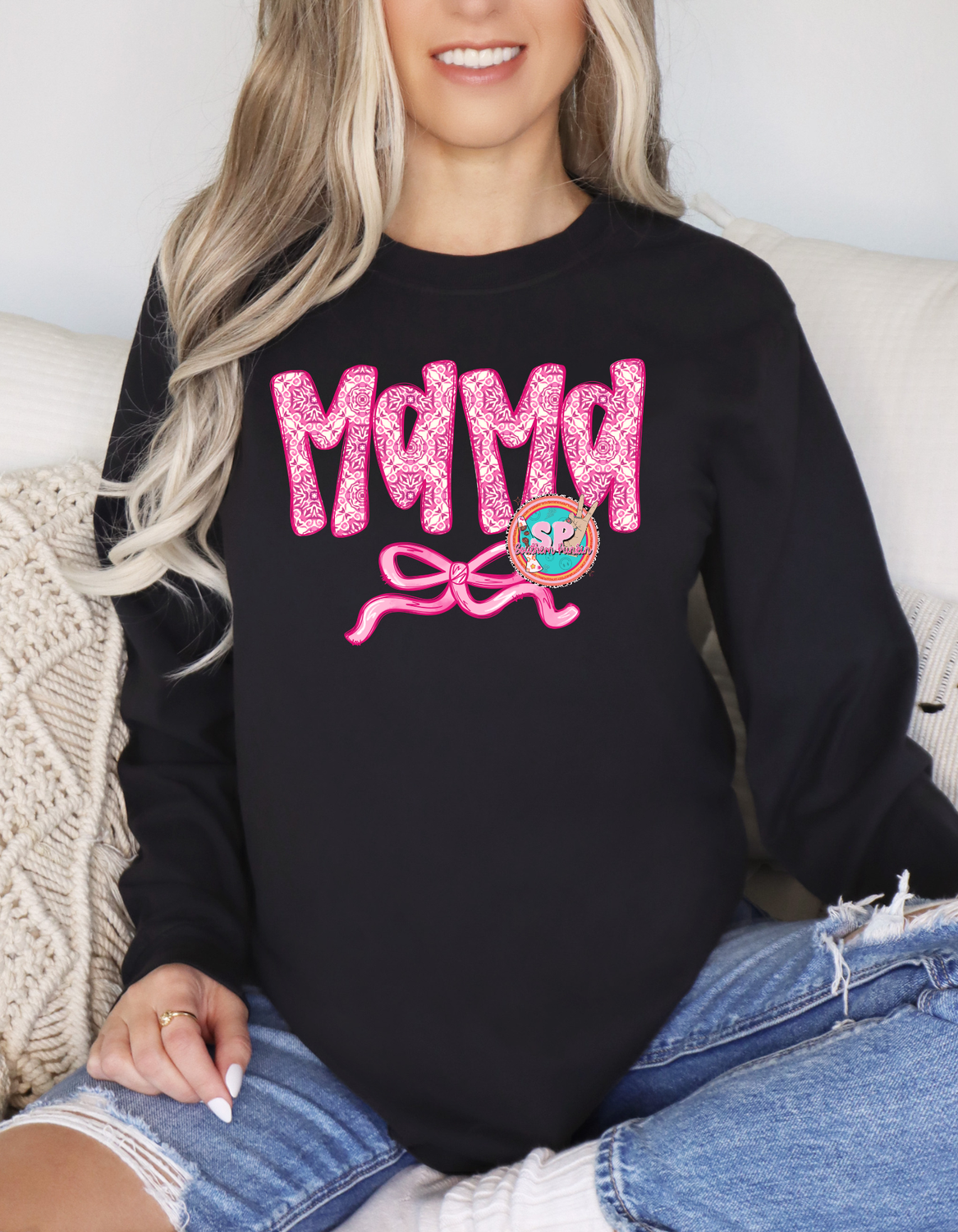 Mama bow long sleeve