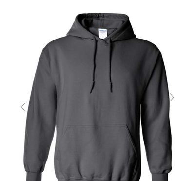 5XL Charcoal Gray Hoodie