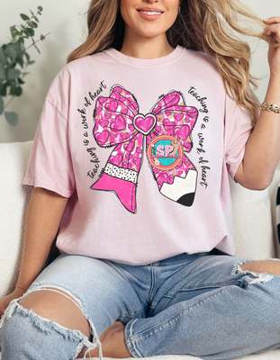 Pencil Bow Valentine Shirt