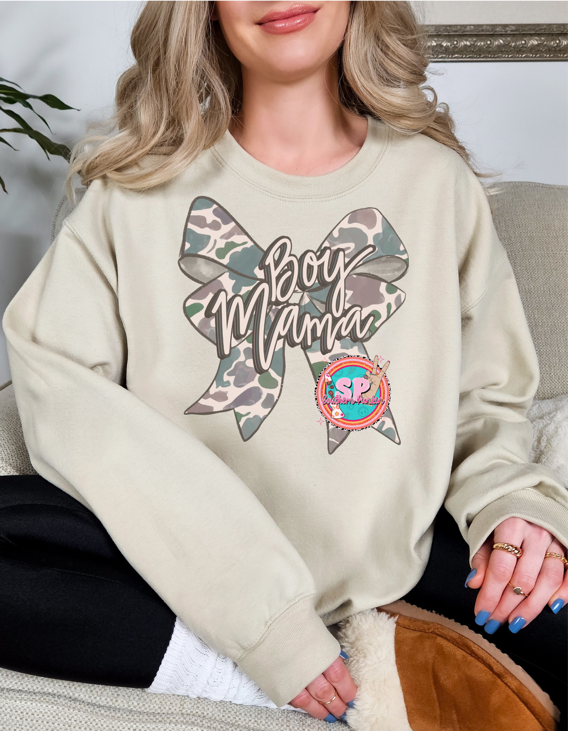 Boy Mama Bow Crewneck