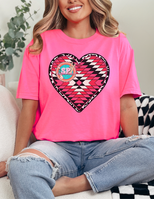 Aztec Heart DTF PRINT