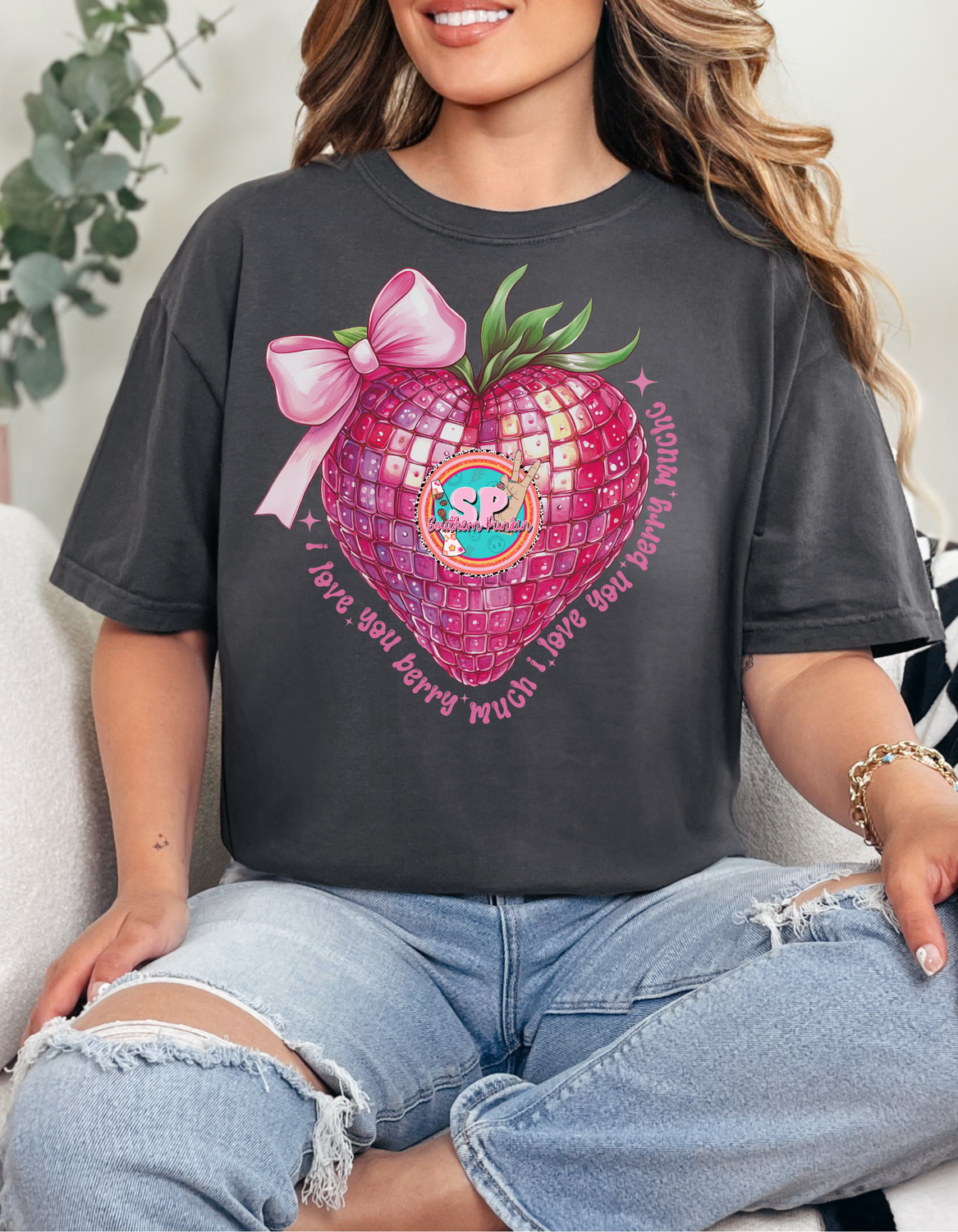 Disco Strawberry DTF PRINT