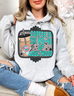 Coffee Is WID-40 Teal Hoodie