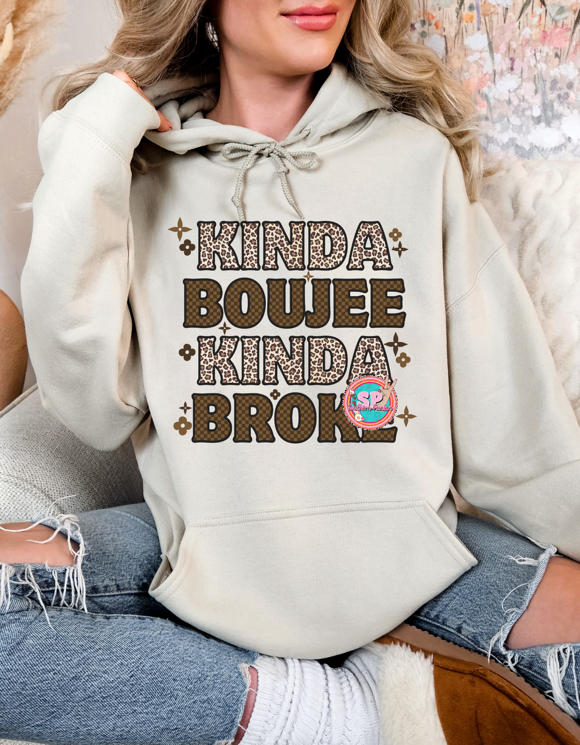 Kinda Boujee Kinda Of Broke Hoodie