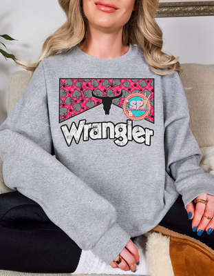 Pink Wrangler Crewneck