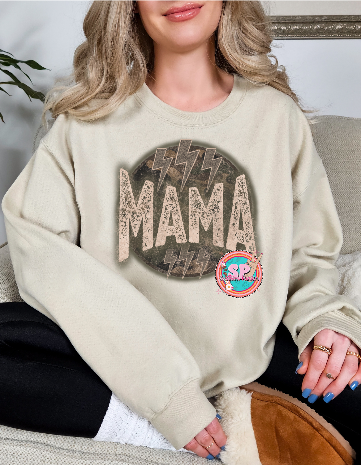 Mama Rustic Crewneck
