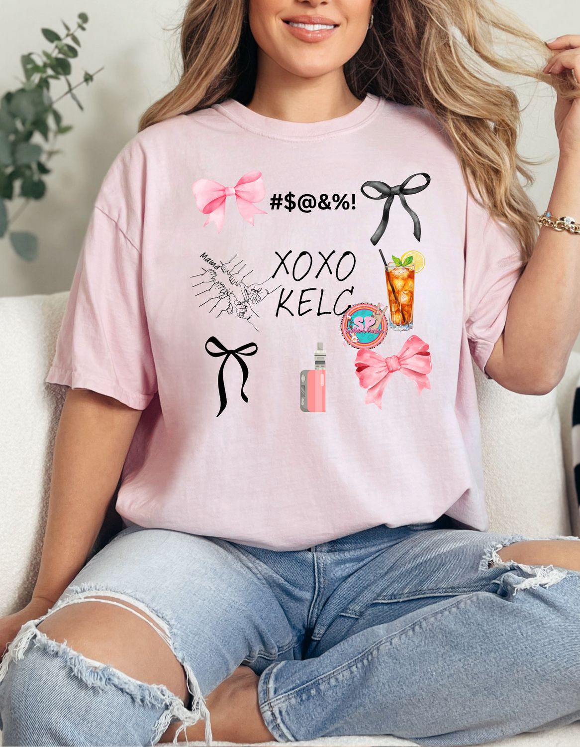 Light Pink Xoxo Mama KELC Shirt