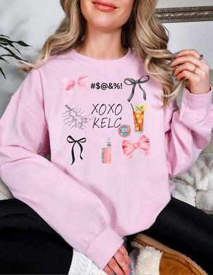 Light Pink Xoxo KELC Crewneck