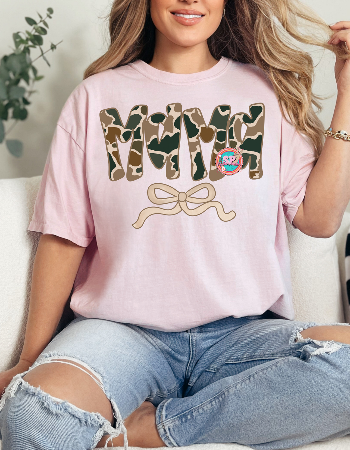 Mama Camo Bow Shirt