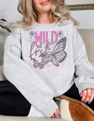 Wild And Free Butterfly Crewneck