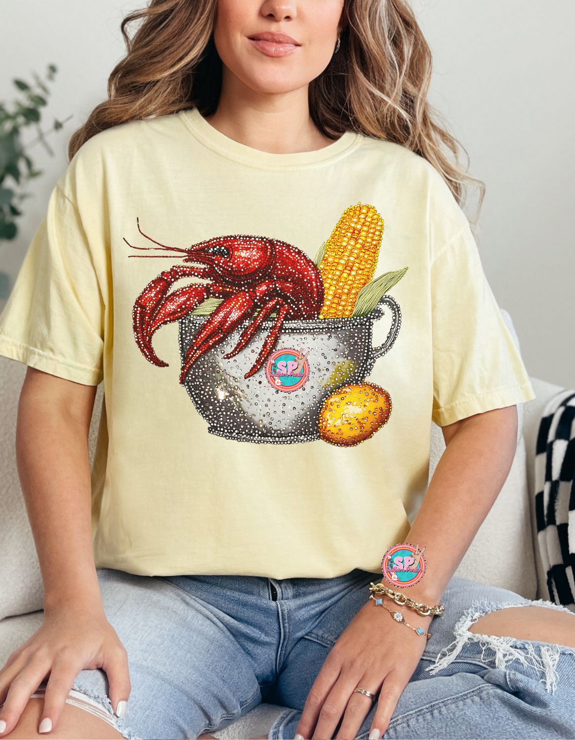 Sequin Seafood Boil Shirt