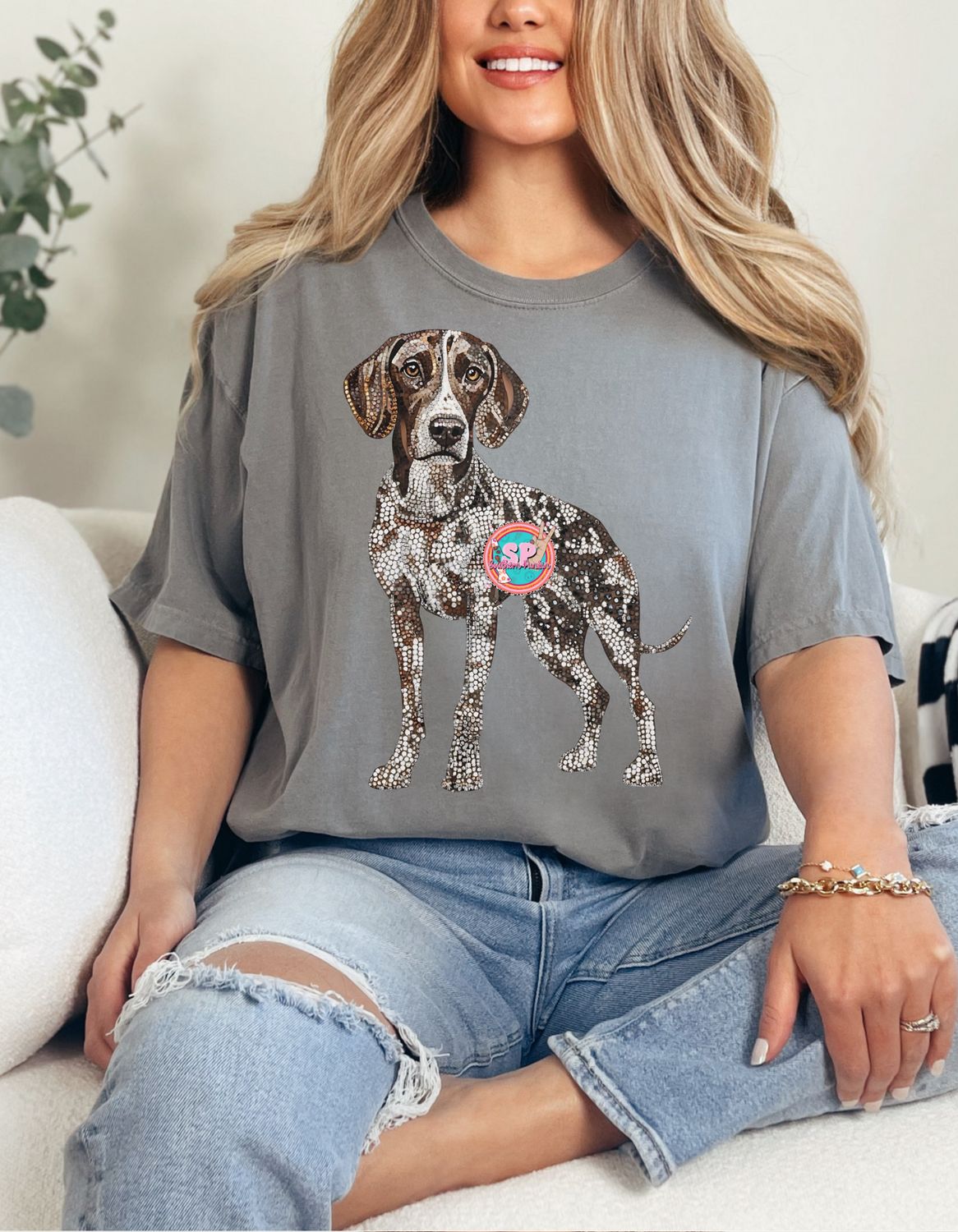 Sequin German Shorthaired Pointer Shirt