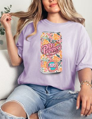 Flower Dr Pepper Can Shirt