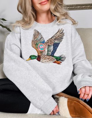 Sequin Duck Crewneck