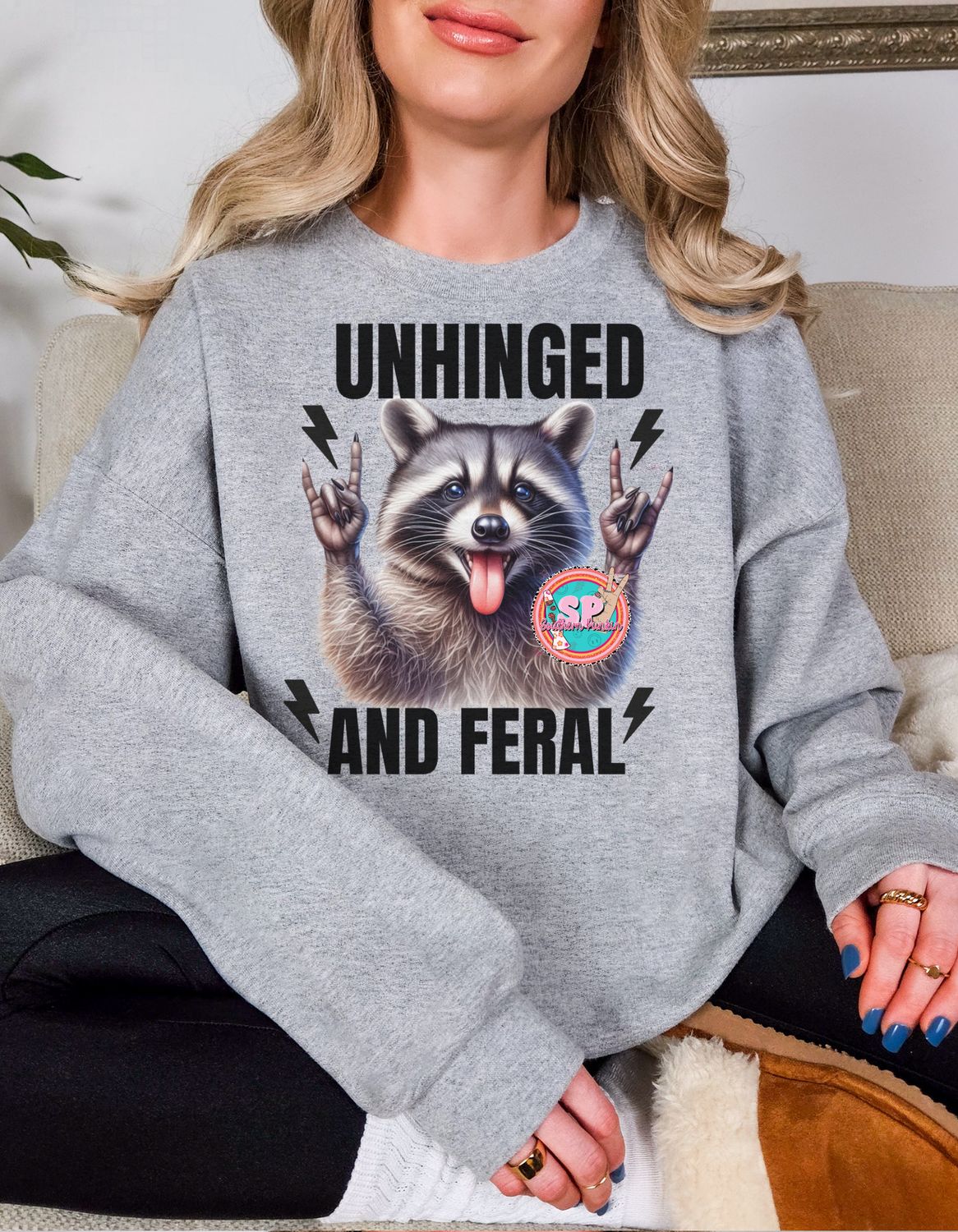 Unhinged And Feral Crewneck