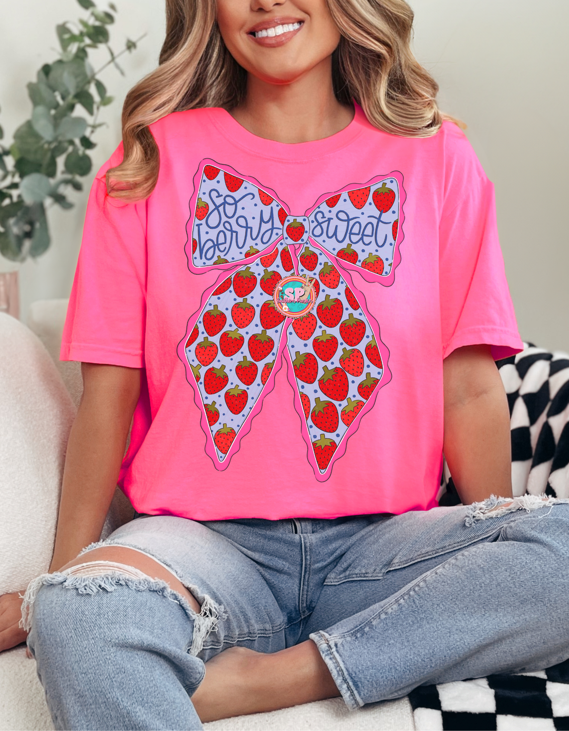 So Berry Sweet Bow Shirt