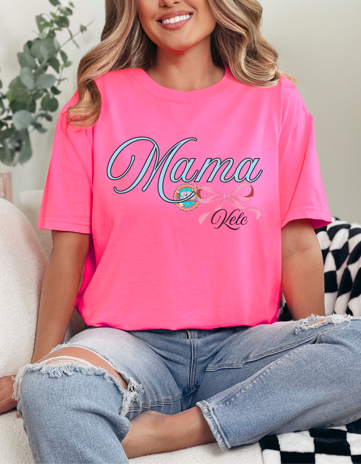 Neon Pink Mama KELC Merch Shirt