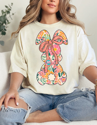 Floral Bow Bunny Shirt