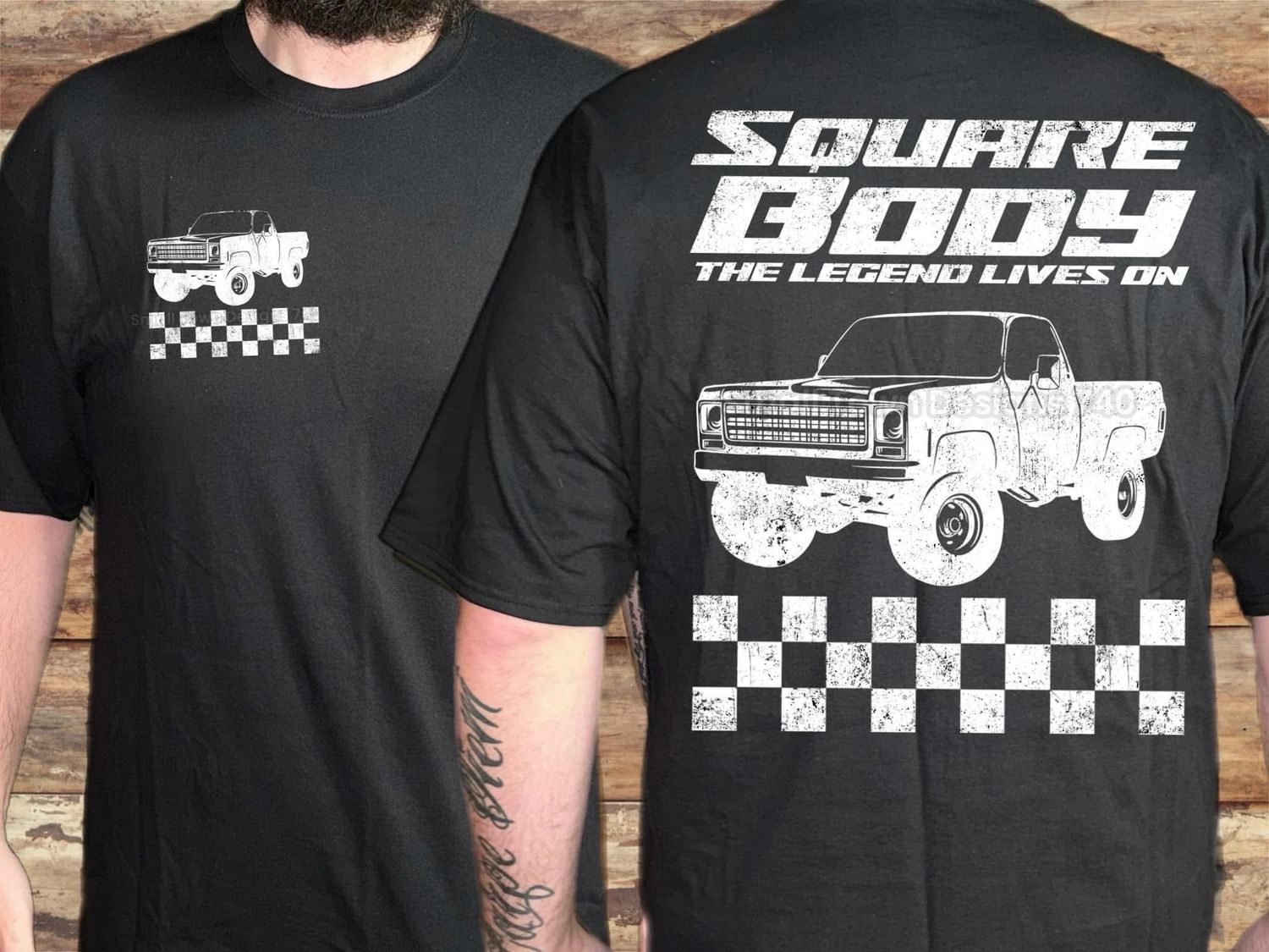 White Square Body Shirt