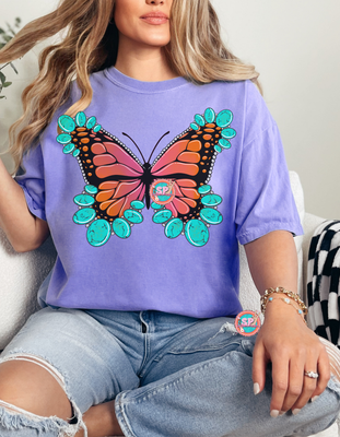 Orange Butterfly Shirt