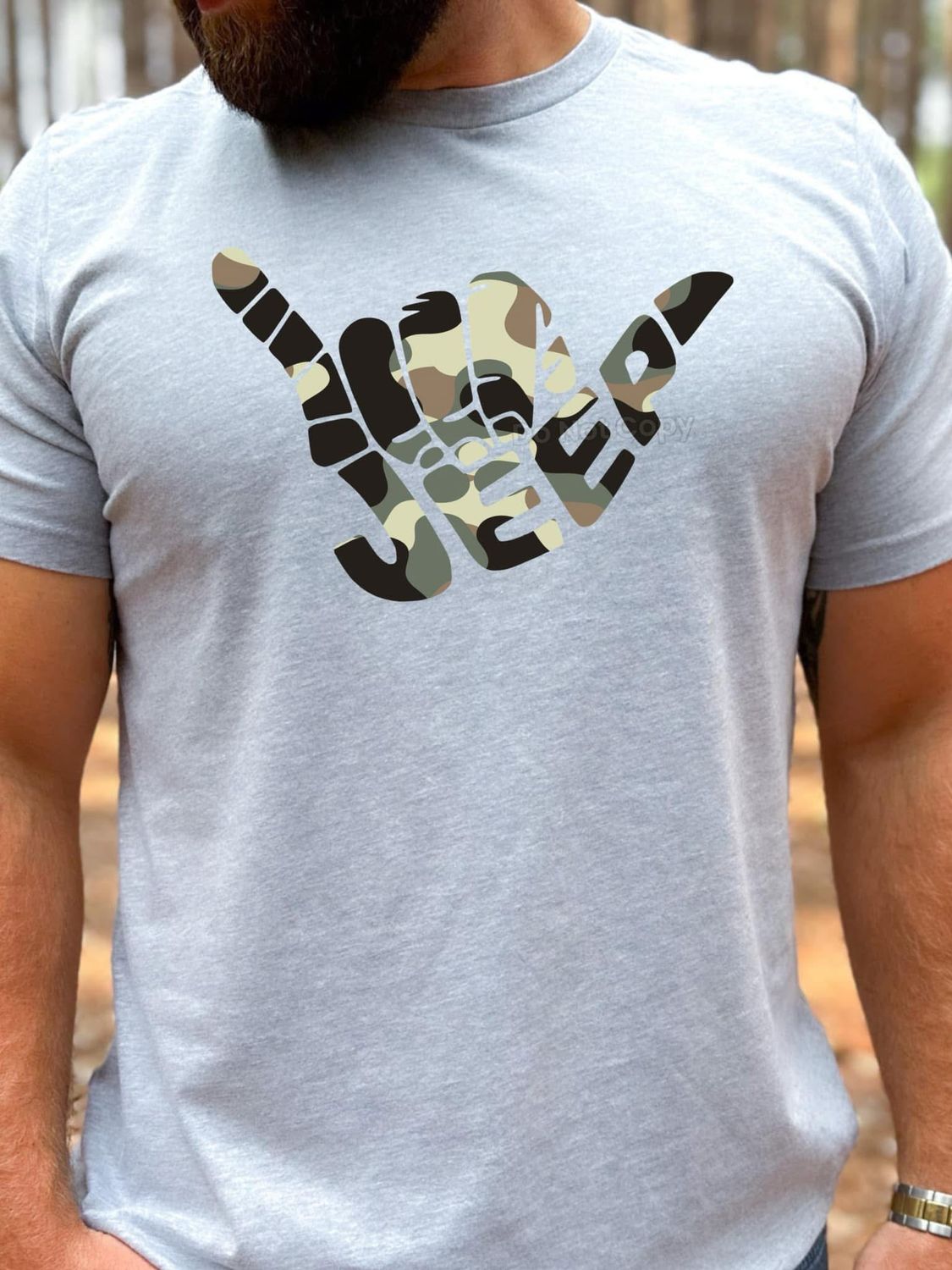 Camo Jeep Hand Shirt