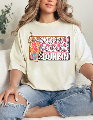 Suspect Runs On Dunkin’ Donuts Shirt