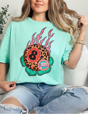 Cheetah 8ball Fire Shirt