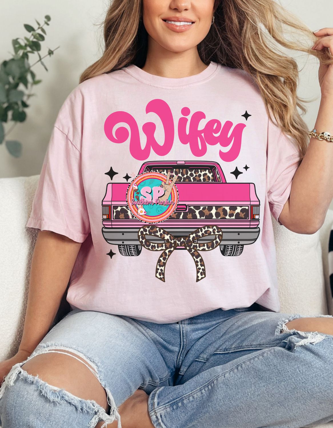 Cowhide Wifey Truck Shirt