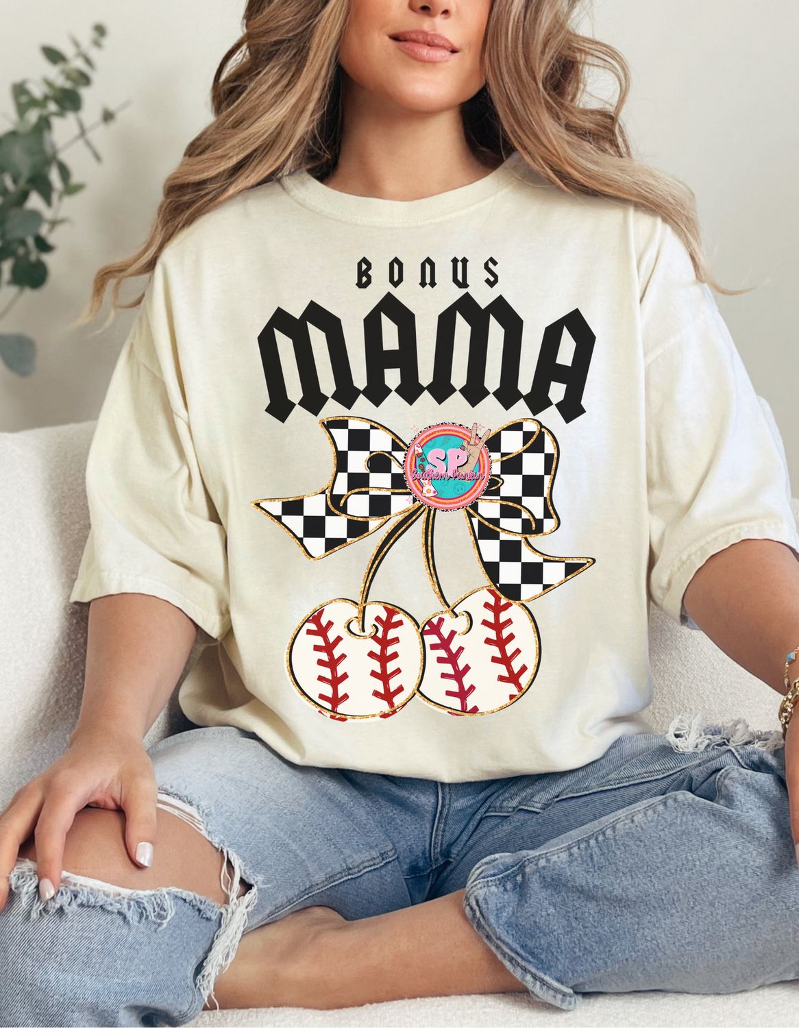Bonus Mama Baseball Cherries Shirt
